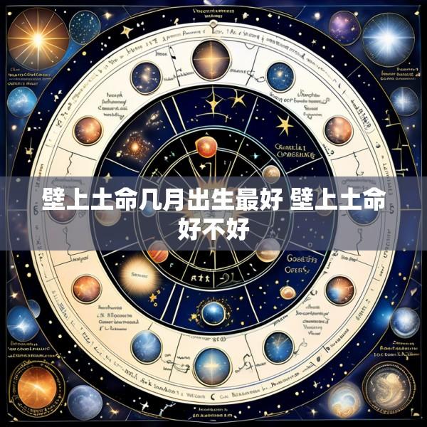 壁上土命几月出生最好 壁上土命好不好