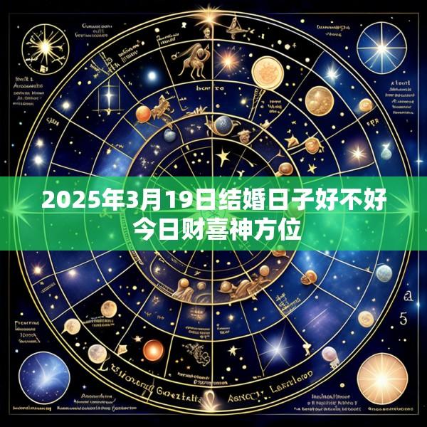 2025年3月19日结婚日子好不好 今日财喜神方位