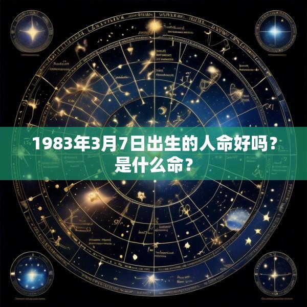 1983年3月7日出生的人命好吗？是什么命？
