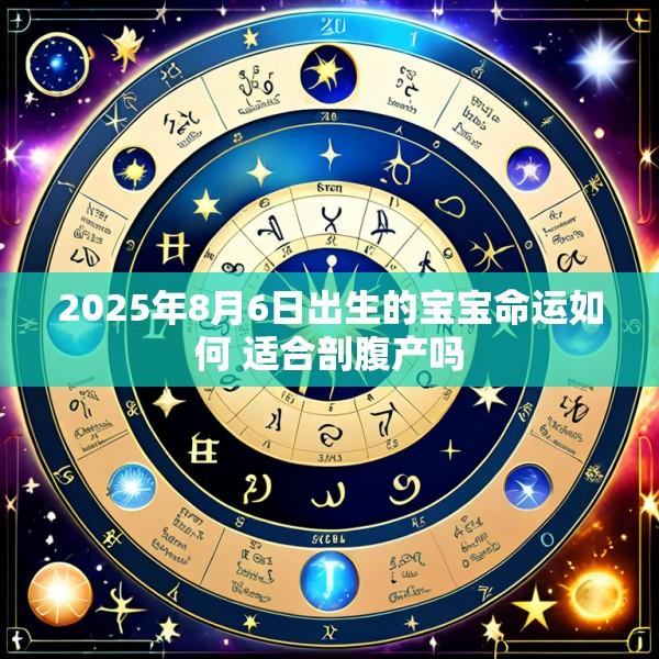 2025年8月6日出生的宝宝命运如何 适合剖腹产吗