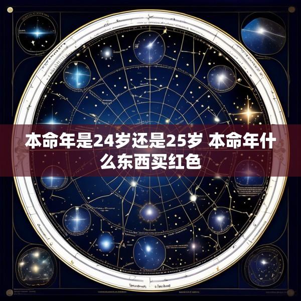 本命年是24岁还是25岁 本命年什么东西买红色