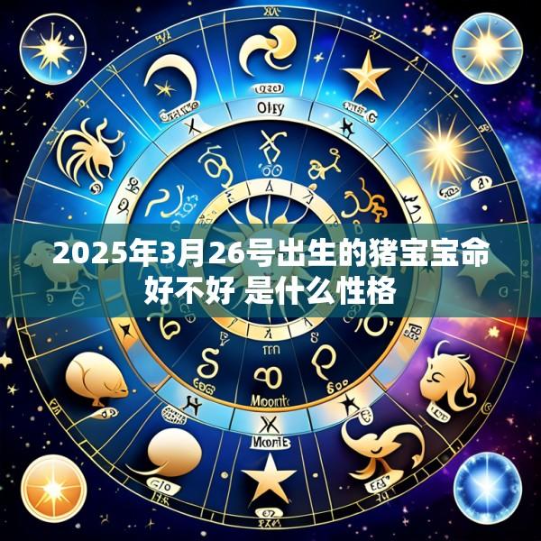 2025年3月26号出生的猪宝宝命好不好 是什么性格