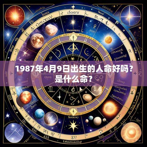 1987年4月9日出生的人命好吗？是什么命？
