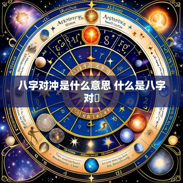 八字对冲是什么意思 什么是八字对沖