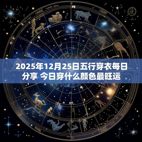 2025年12月25日五行穿衣每日分享 今日穿什么颜色最旺运