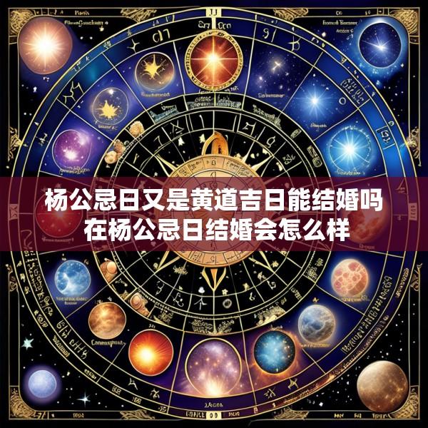 杨公忌日又是黄道吉日能结婚吗 在杨公忌日结婚会怎么样