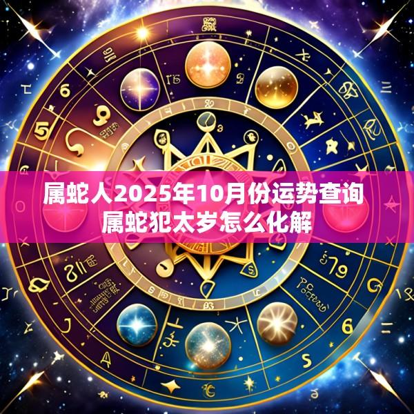 属蛇人2025年10月份运势查询 属蛇犯太岁怎么化解