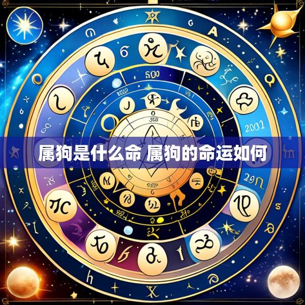 属狗是什么命 属狗的命运如何