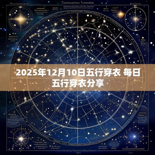 2025年12月10日五行穿衣 每日五行穿衣分享