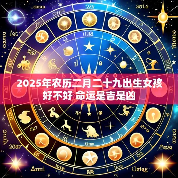 2025年农历二月二十九出生女孩好不好 命运是吉是凶