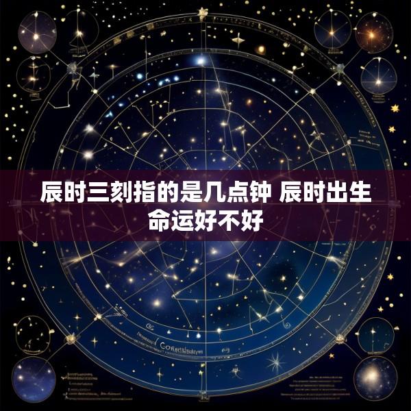 辰时三刻指的是几点钟 辰时出生命运好不好