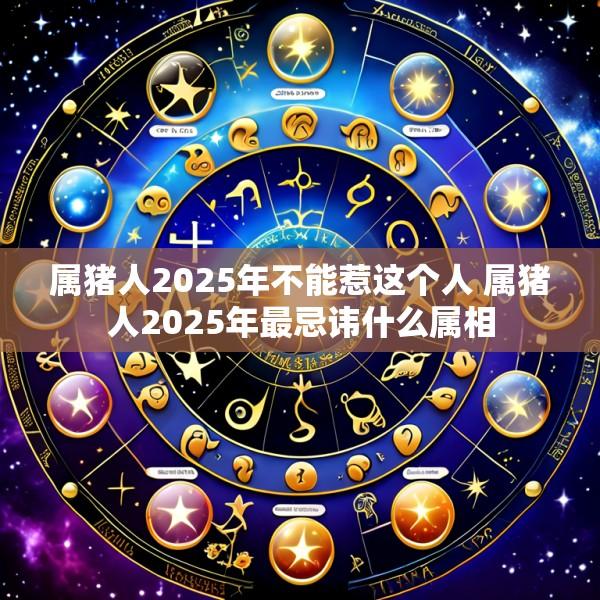属猪人2025年不能惹这个人 属猪人2025年最忌讳什么属相