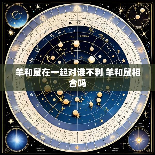 羊和鼠在一起对谁不利 羊和鼠相合吗
