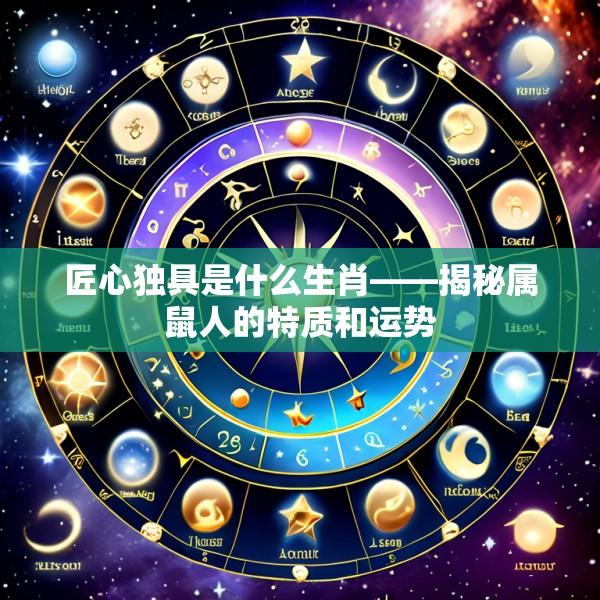 匠心独具是什么生肖——揭秘属鼠人的特质和运势