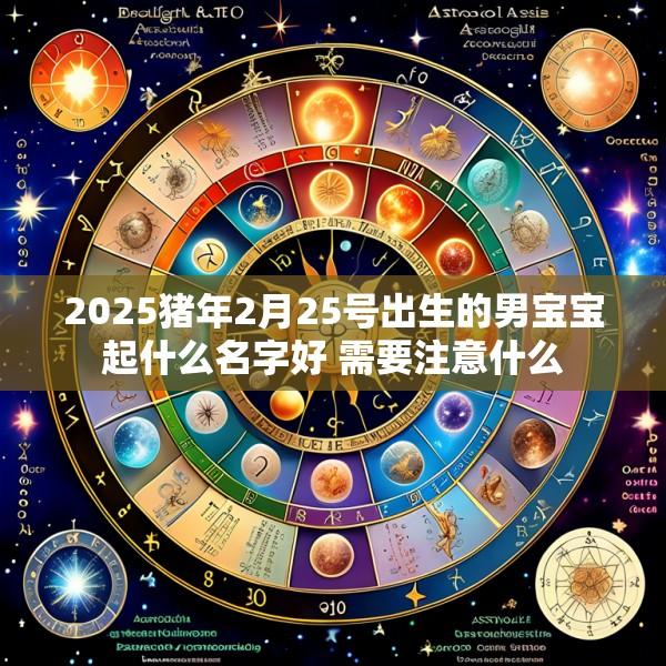 2025猪年2月25号出生的男宝宝起什么名字好 需要注意什么