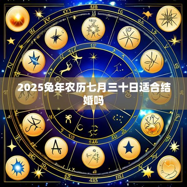 2025兔年农历七月三十日适合结婚吗