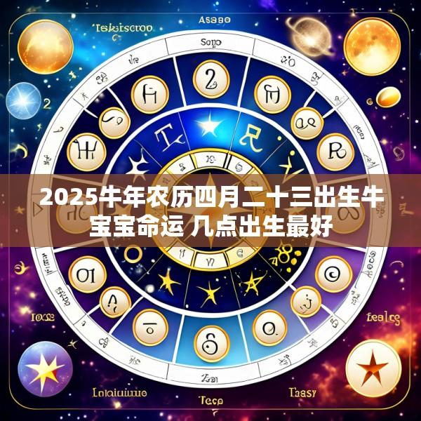 2025牛年农历四月二十三出生牛宝宝命运 几点出生最好