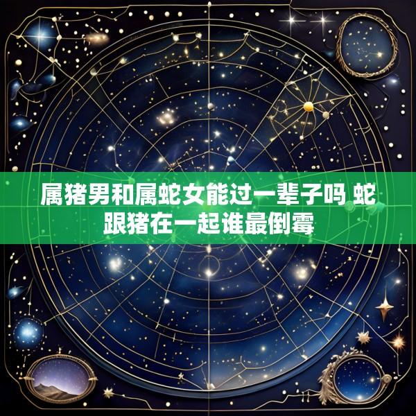 属猪男和属蛇女能过一辈子吗 蛇跟猪在一起谁最倒霉