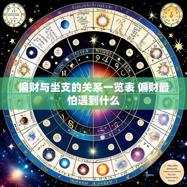 偏财与坐支的关系一览表 偏财最怕遇到什么