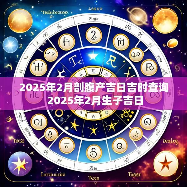 2025年2月剖腹产吉日吉时查询 2025年2月生子吉日