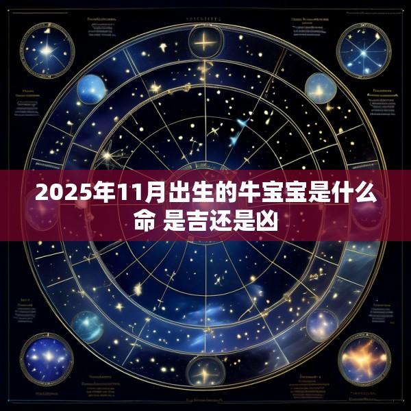 2025年11月出生的牛宝宝是什么命 是吉还是凶