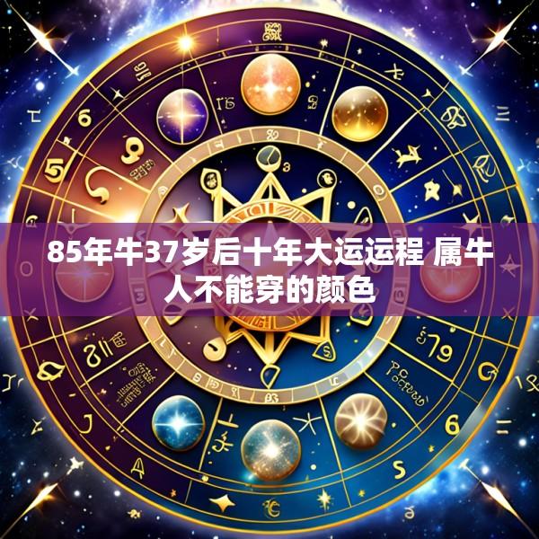 85年牛37岁后十年大运运程 属牛人不能穿的颜色