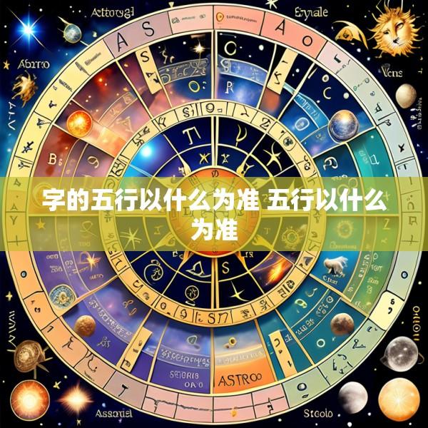 字的五行以什么为准 五行以什么为准