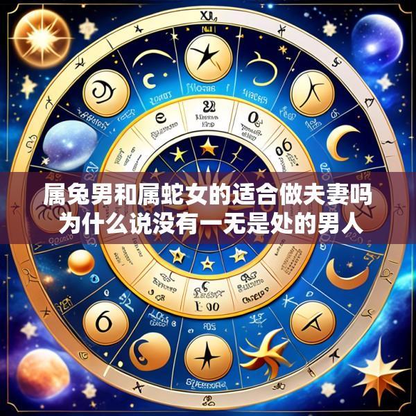 属兔男和属蛇女的适合做夫妻吗 为什么说没有一无是处的男人