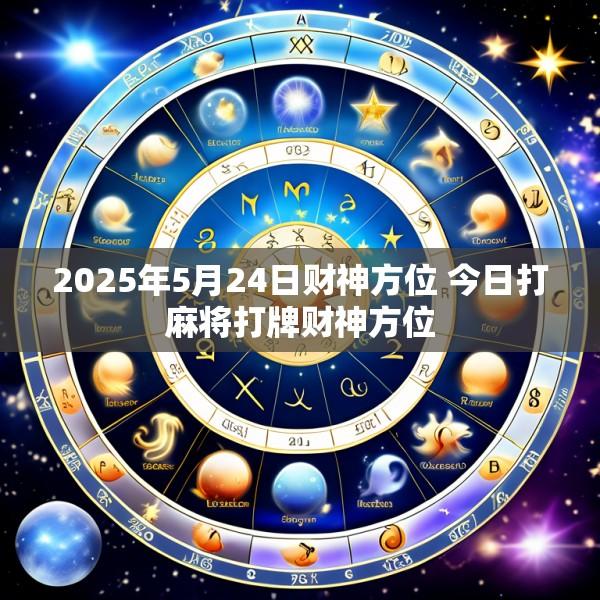 2025年5月24日财神方位 今日打麻将打牌财神方位