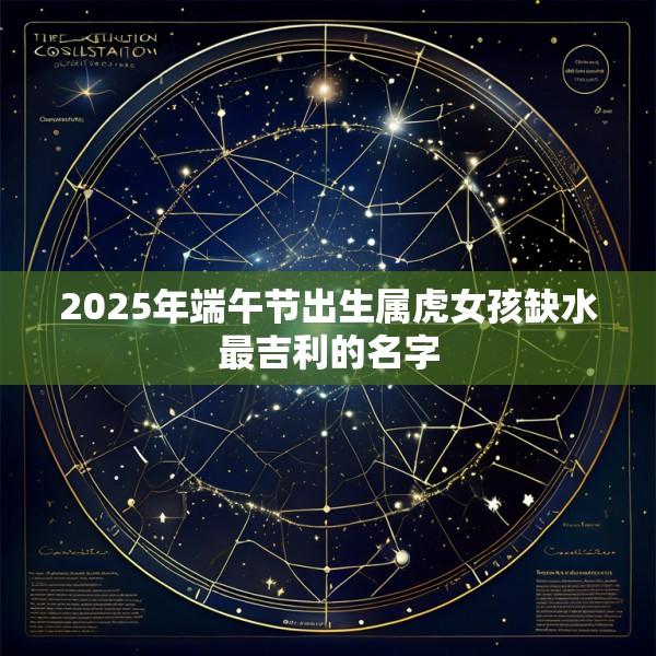 2025年端午节出生属虎女孩缺水最吉利的名字
