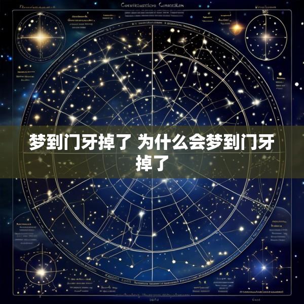 梦到门牙掉了 为什么会梦到门牙掉了