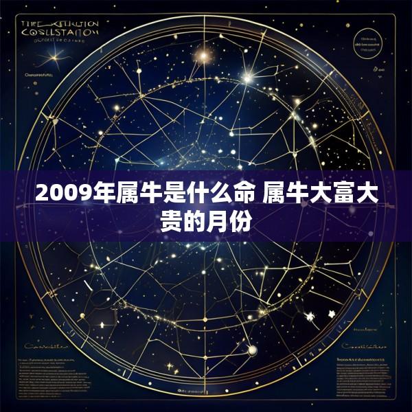 2009年属牛是什么命 属牛大富大贵的月份