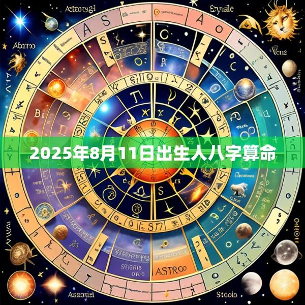 2025年8月11日出生人八字算命