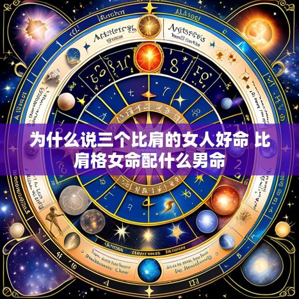 为什么说三个比肩的女人好命 比肩格女命配什么男命