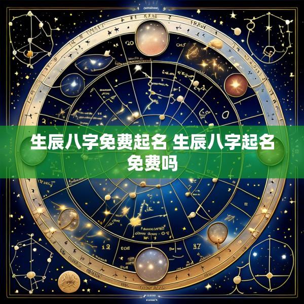 生辰八字免费起名 生辰八字起名免费吗