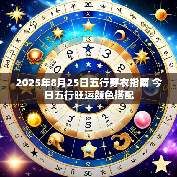 2025年8月25日五行穿衣指南 今日五行旺运颜色搭配