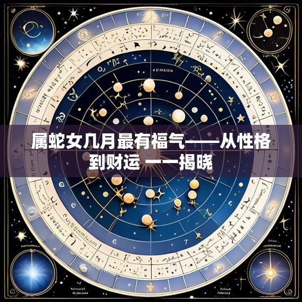 属蛇女几月最有福气——从性格到财运 一一揭晓
