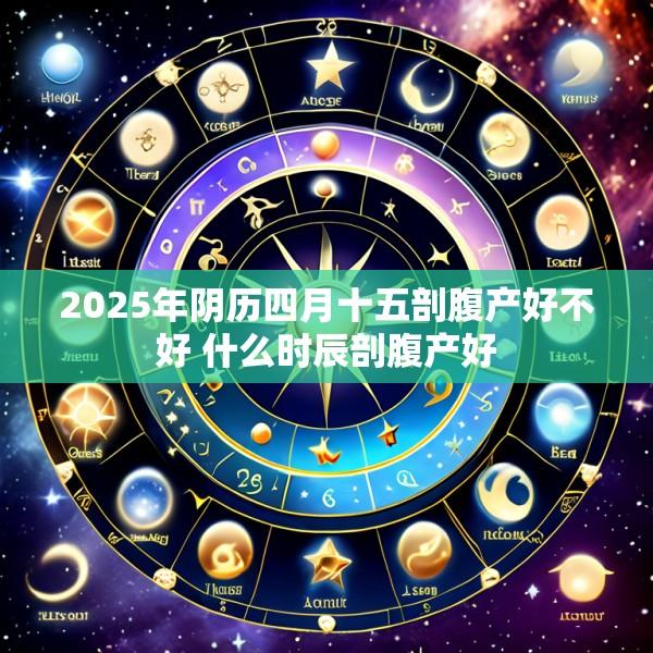 2025年阴历四月十五剖腹产好不好 什么时辰剖腹产好