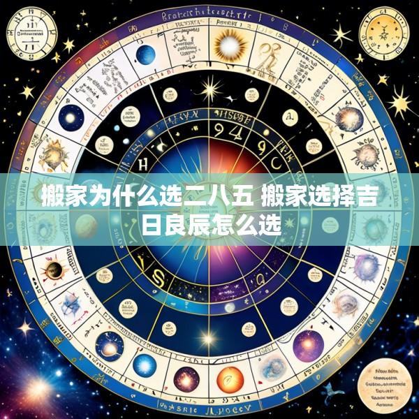 搬家为什么选二八五 搬家选择吉日良辰怎么选