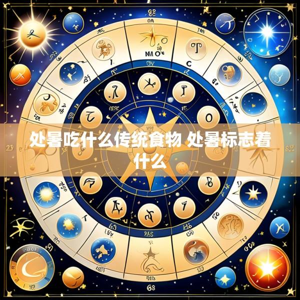 处暑吃什么传统食物 处暑标志着什么