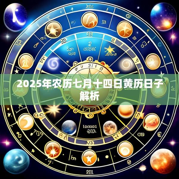 2025年农历七月十四日黄历日子解析