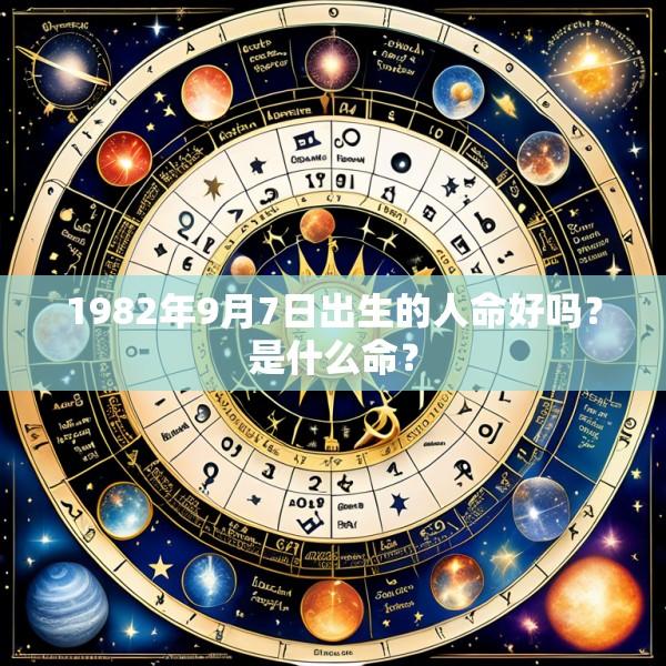 1982年9月7日出生的人命好吗？是什么命？