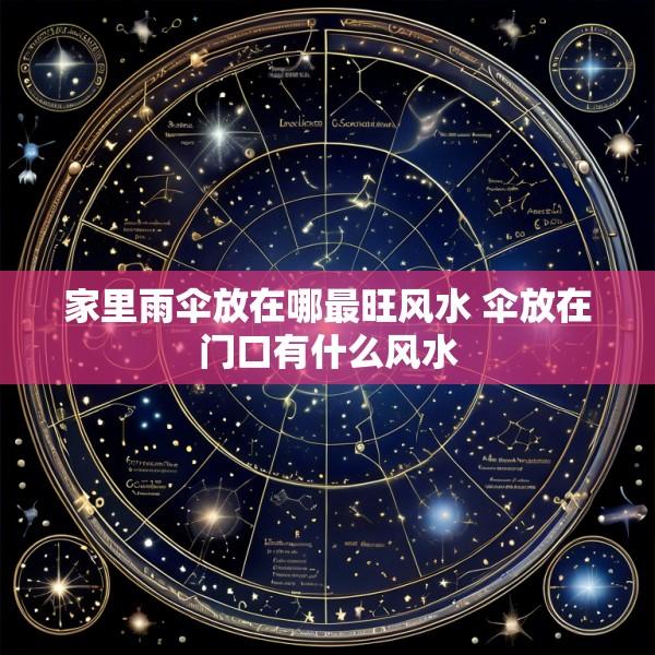 家里雨伞放在哪最旺风水 伞放在门口有什么风水