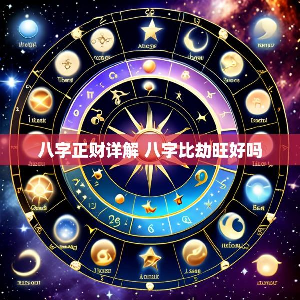 八字正财详解 八字比劫旺好吗