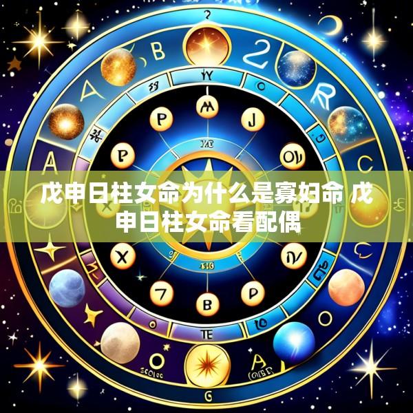 戊申日柱女命为什么是寡妇命 戊申日柱女命看配偶