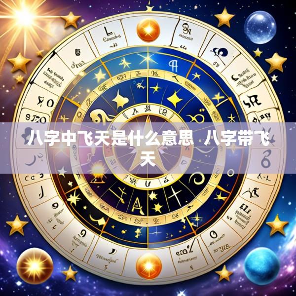 八字中飞天是什么意思  八字带飞天