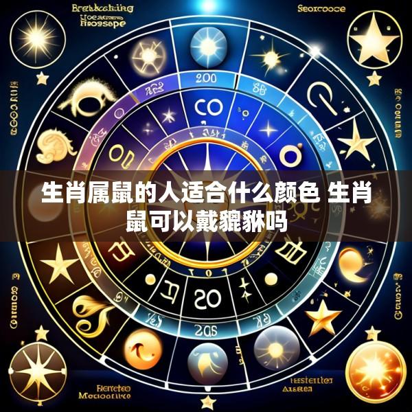 生肖属鼠的人适合什么颜色 生肖鼠可以戴貔貅吗