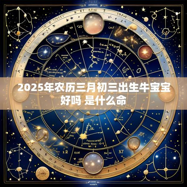 2025年农历三月初三出生牛宝宝好吗 是什么命