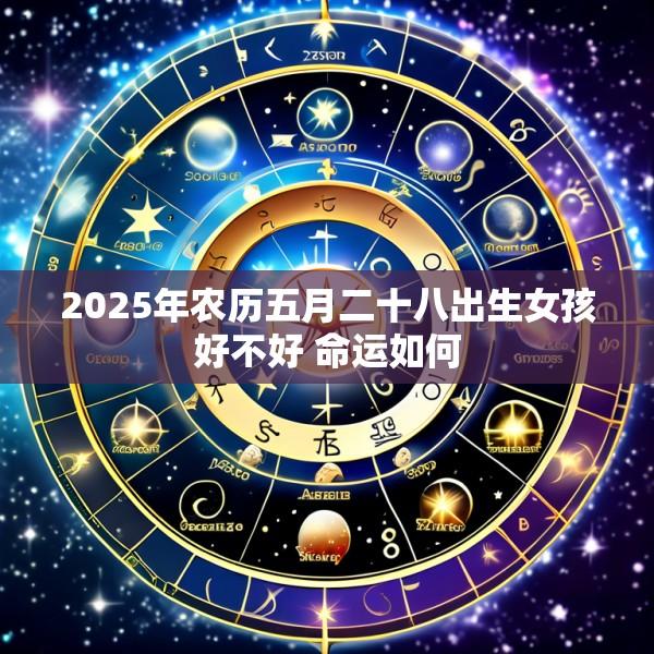 2025年农历五月二十八出生女孩好不好 命运如何