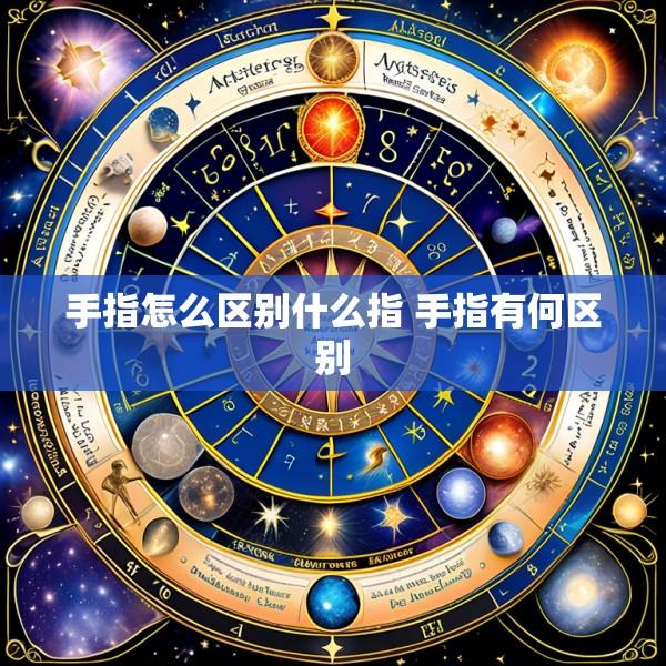 手指怎么区别什么指 手指有何区别